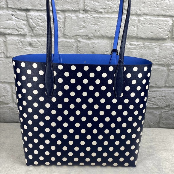 Bright Stripes and Polka Dots Ready to Ship Weekend BagSatchelLarge PurseInsulated Bag Large Reversible Quilted Tote